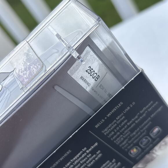 SimpleTech Signature Mini Ice 250 GB External Hard Drive - Picture 7 of 7